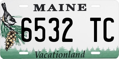 ME license plate 6532TC