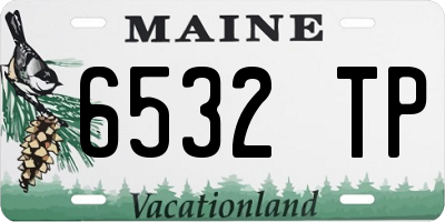 ME license plate 6532TP