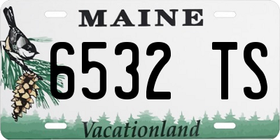 ME license plate 6532TS