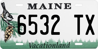 ME license plate 6532TX