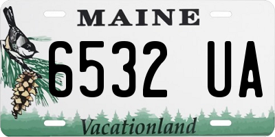 ME license plate 6532UA