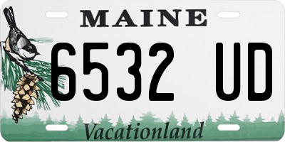 ME license plate 6532UD