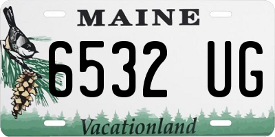 ME license plate 6532UG
