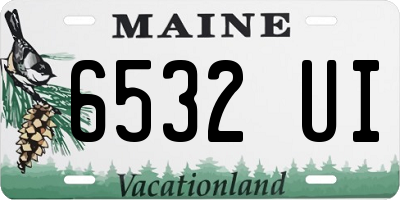 ME license plate 6532UI