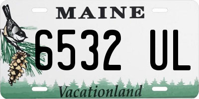 ME license plate 6532UL