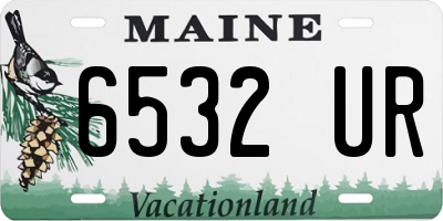 ME license plate 6532UR