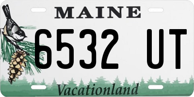 ME license plate 6532UT