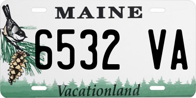 ME license plate 6532VA