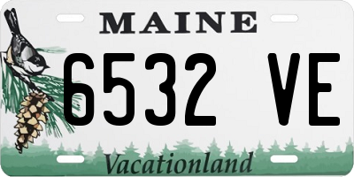 ME license plate 6532VE