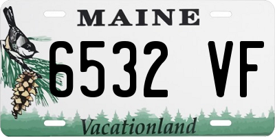 ME license plate 6532VF