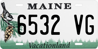 ME license plate 6532VG