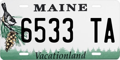 ME license plate 6533TA