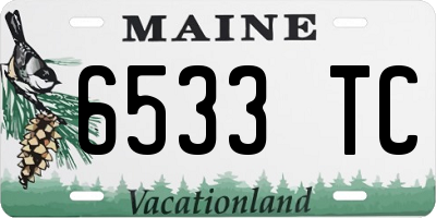 ME license plate 6533TC
