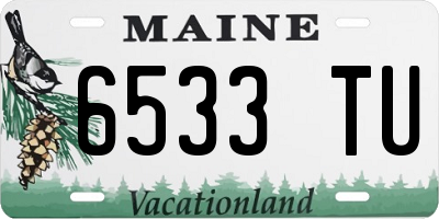 ME license plate 6533TU