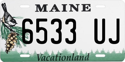 ME license plate 6533UJ