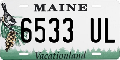 ME license plate 6533UL