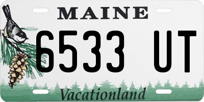 ME license plate 6533UT