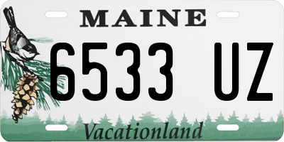 ME license plate 6533UZ