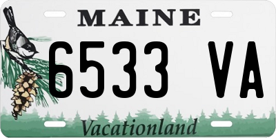 ME license plate 6533VA