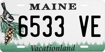 ME license plate 6533VE