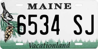 ME license plate 6534SJ