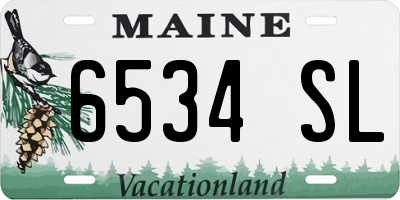 ME license plate 6534SL