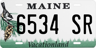 ME license plate 6534SR