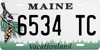 ME license plate 6534TC
