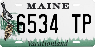 ME license plate 6534TP