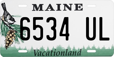 ME license plate 6534UL