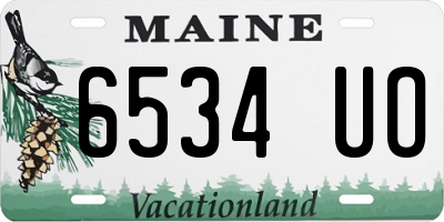 ME license plate 6534UO