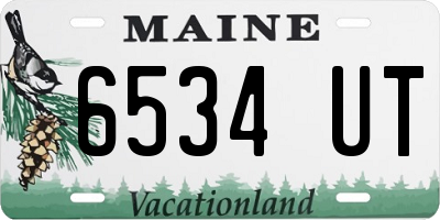 ME license plate 6534UT