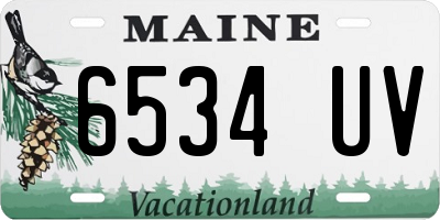 ME license plate 6534UV