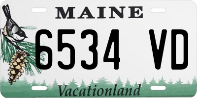 ME license plate 6534VD