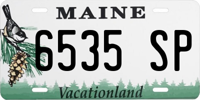 ME license plate 6535SP