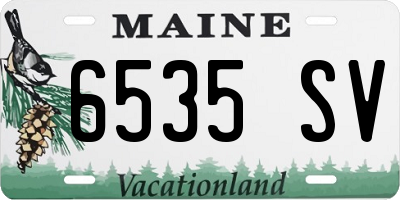 ME license plate 6535SV