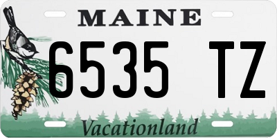 ME license plate 6535TZ