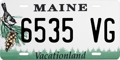 ME license plate 6535VG