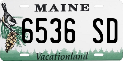 ME license plate 6536SD