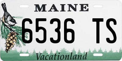 ME license plate 6536TS