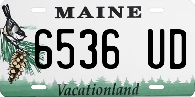 ME license plate 6536UD