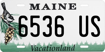 ME license plate 6536US