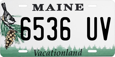 ME license plate 6536UV