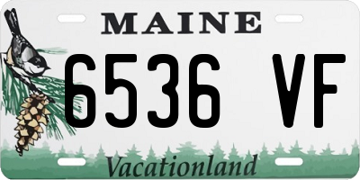 ME license plate 6536VF