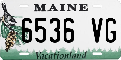 ME license plate 6536VG