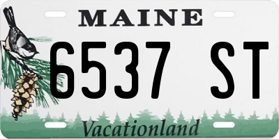 ME license plate 6537ST