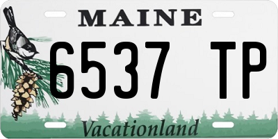 ME license plate 6537TP