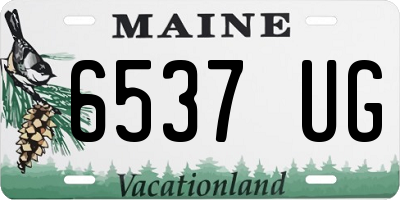 ME license plate 6537UG