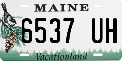 ME license plate 6537UH