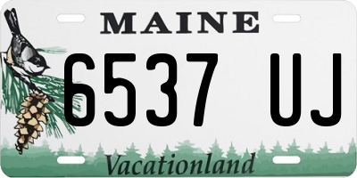 ME license plate 6537UJ